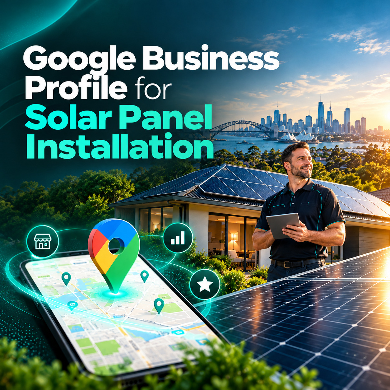 Google Business Profile optimisation for solar panel installation businesses