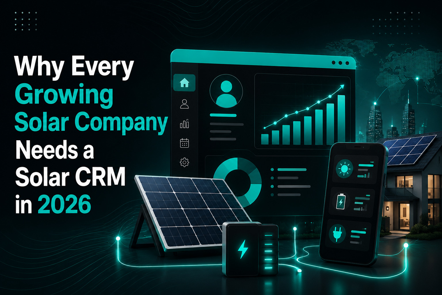 Solar CRM software helping solar companies manage leads, automate sales processes, improve customer relationships, & grow efficiently in 2026. 